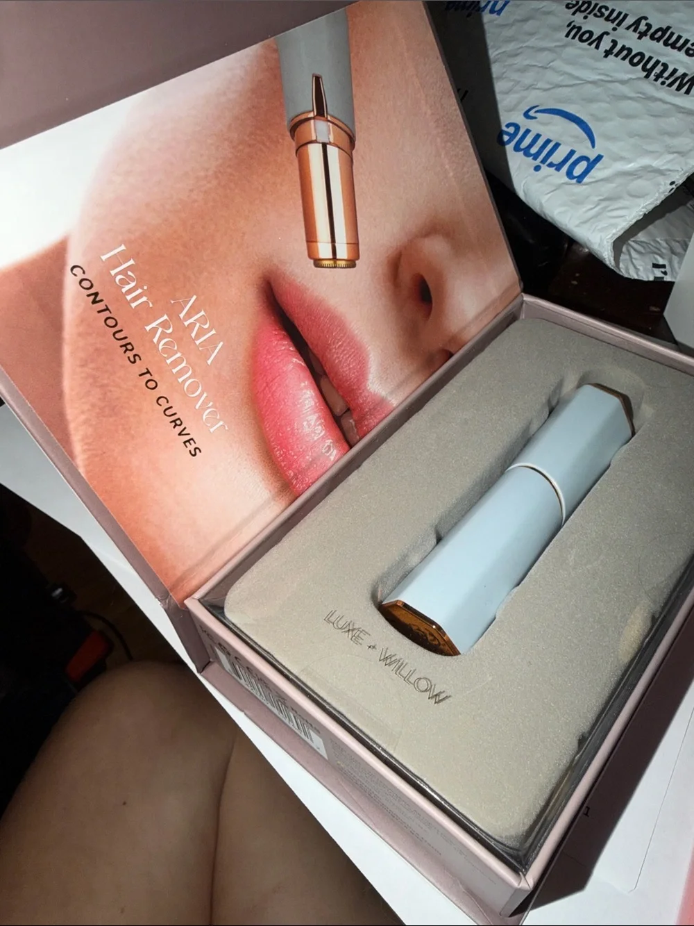 ARIA Hair Remover Portable ~Facial Benefits galore LED Light NWT in Box